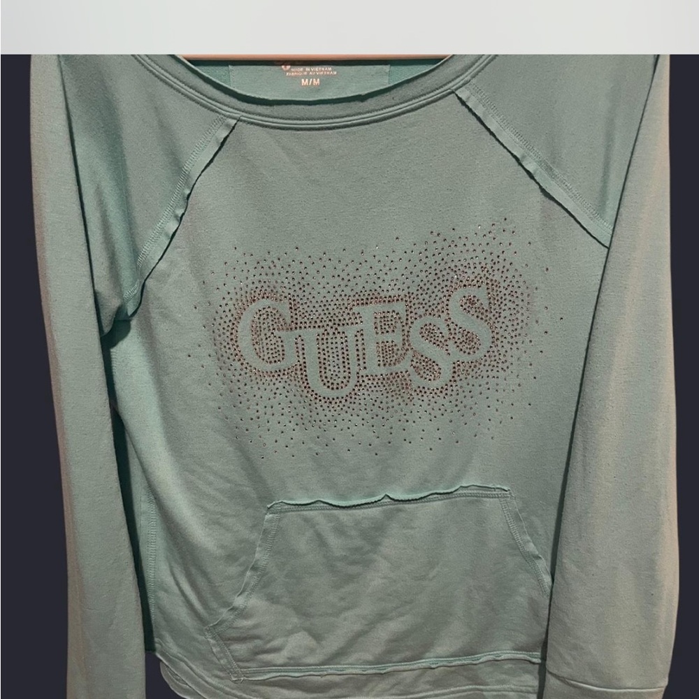 GUESS McBling Turquoise Top in size M